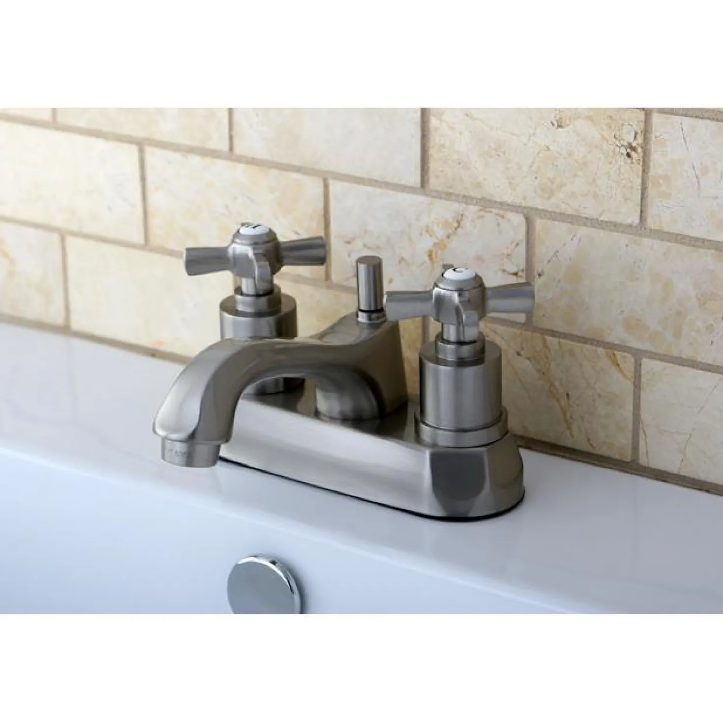 Kingston Brass Millennium Solid Brass 4" Centerset Lavatory Faucet
