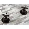 Kingston Brass Millennium Two-Handle Tub and Shower Faucet