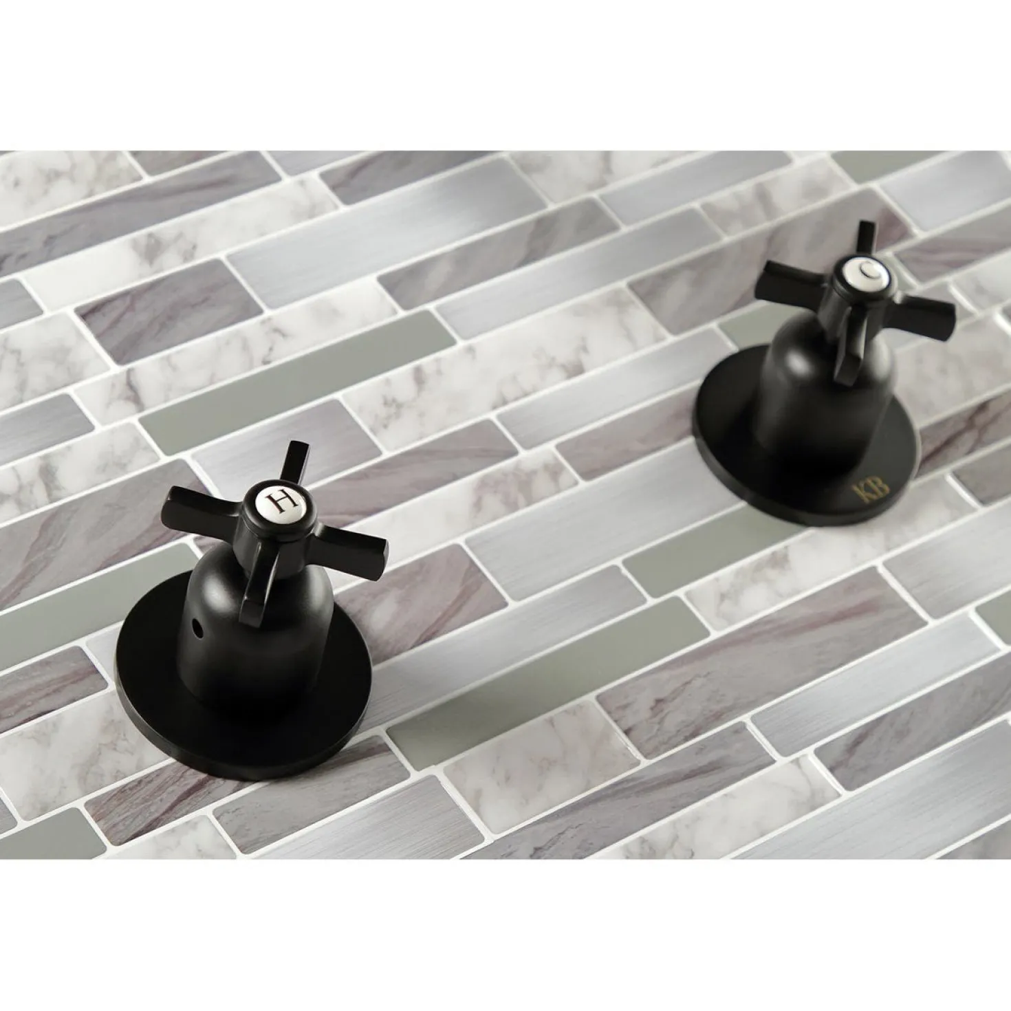 Kingston Brass Millennium Two-Handle Tub and Shower Faucet