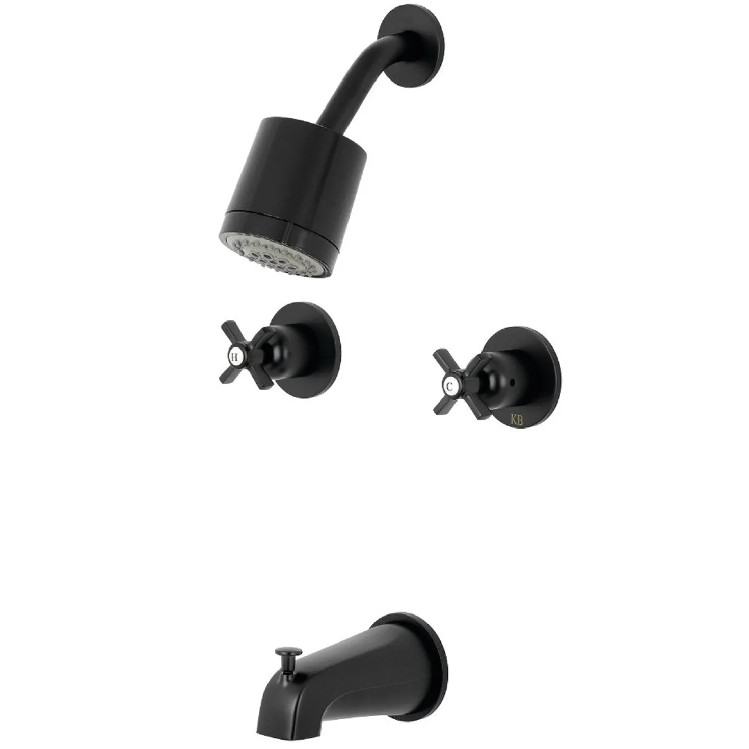 Kingston Brass Millennium Two-Handle Tub and Shower Faucet