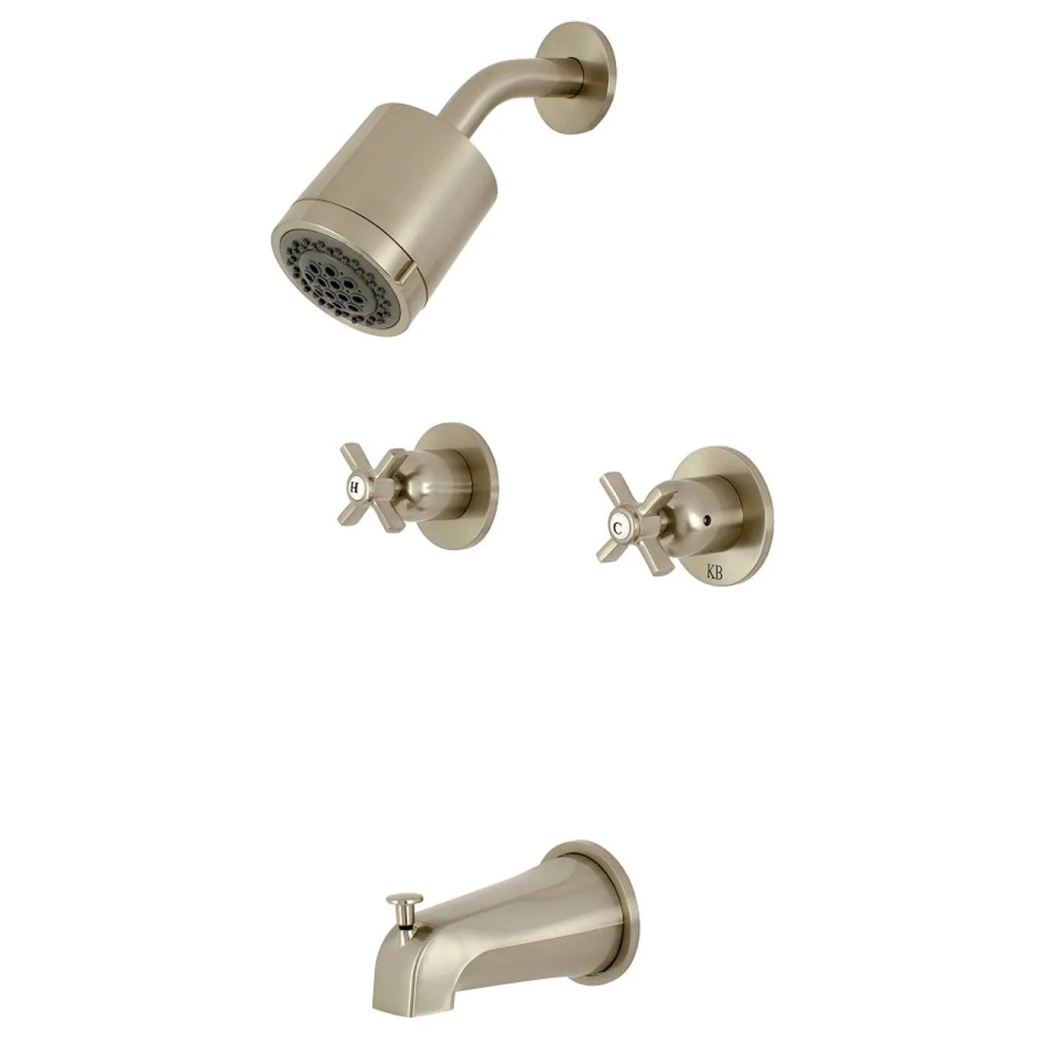 Kingston Brass Millennium Two-Handle Tub and Shower Faucet
