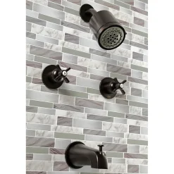 Kingston Brass Millennium Two-Handle Tub and Shower Faucet