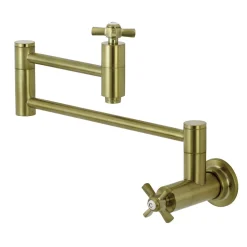 Kingston Brass Millennium Wall Mount Pot Filler Kitchen Faucet