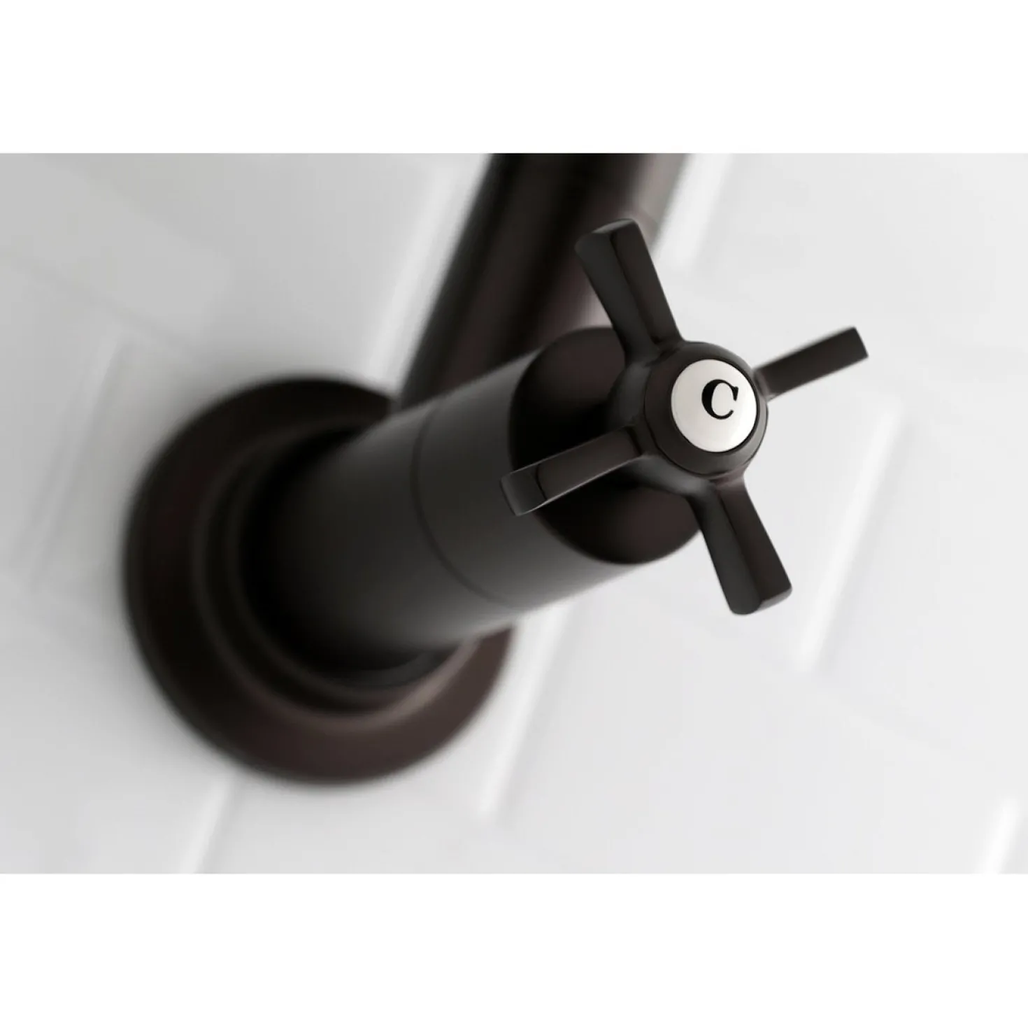 Kingston Brass Millennium Wall Mount Pot Filler Kitchen Faucet