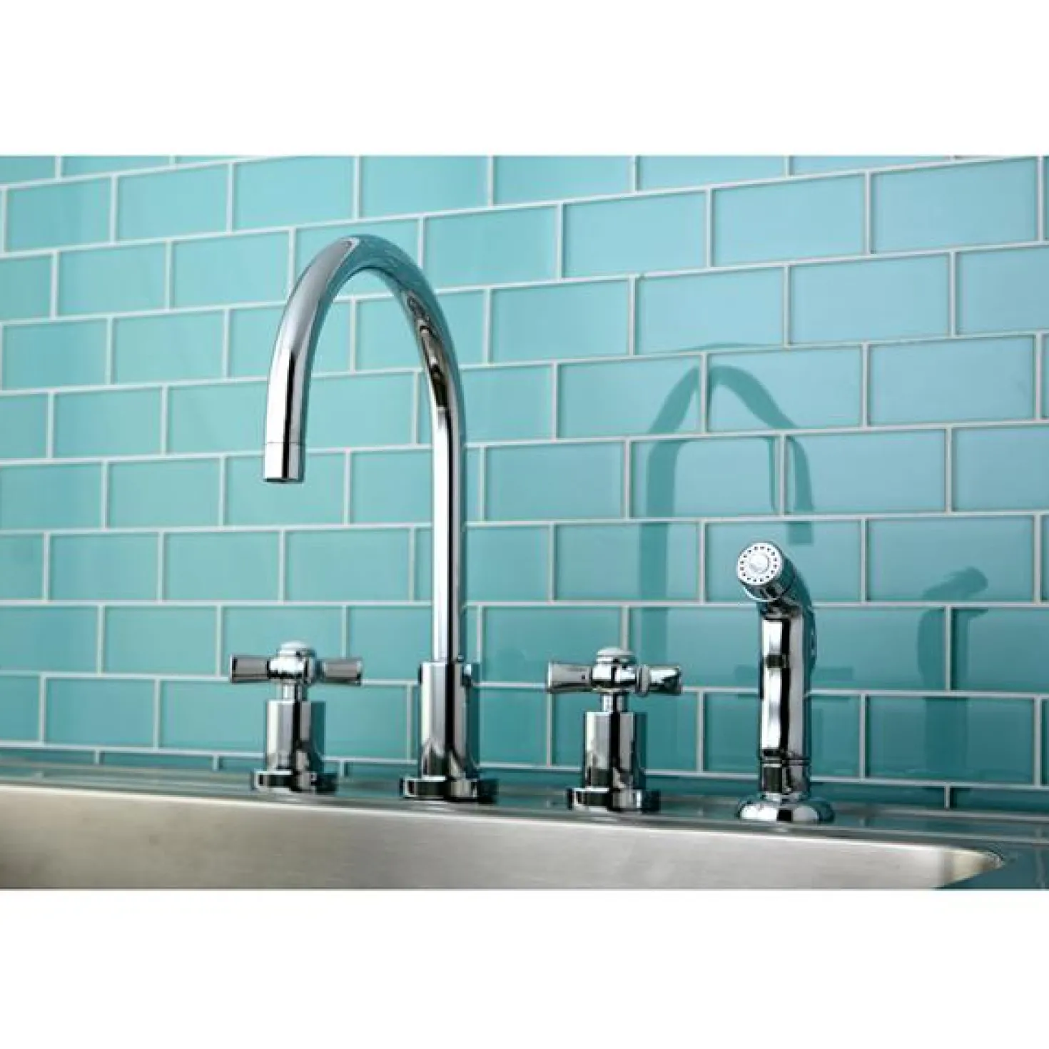 Kingston Brass Millennium Widespread Kitchen Faucet