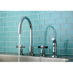 Kingston Brass Millennium Widespread Kitchen Faucet