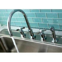 Kingston Brass Millennium Widespread Kitchen Faucet