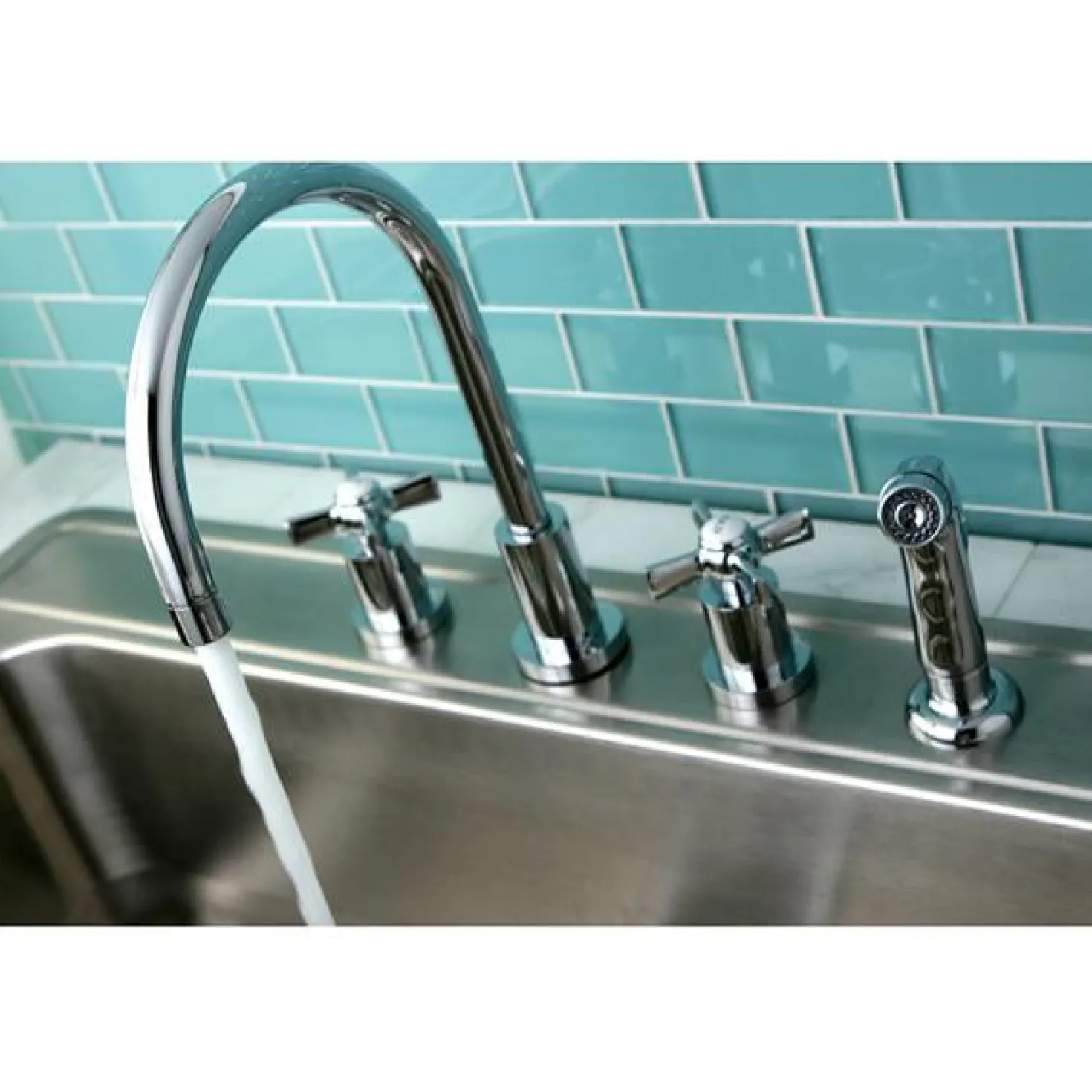 Kingston Brass Millennium Widespread Kitchen Faucet