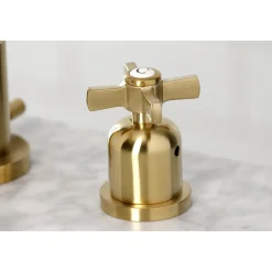 Kingston Brass Millennium Widespread Bathroom Faucet with Brass Pop-Up