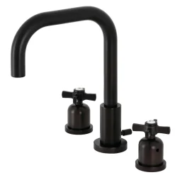 Kingston Brass Millennium Widespread Bathroom Faucet with Brass Pop-Up