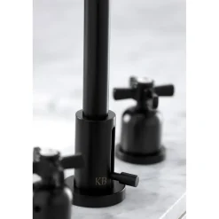 Kingston Brass Millennium Widespread Bathroom Faucet with Brass Pop-Up
