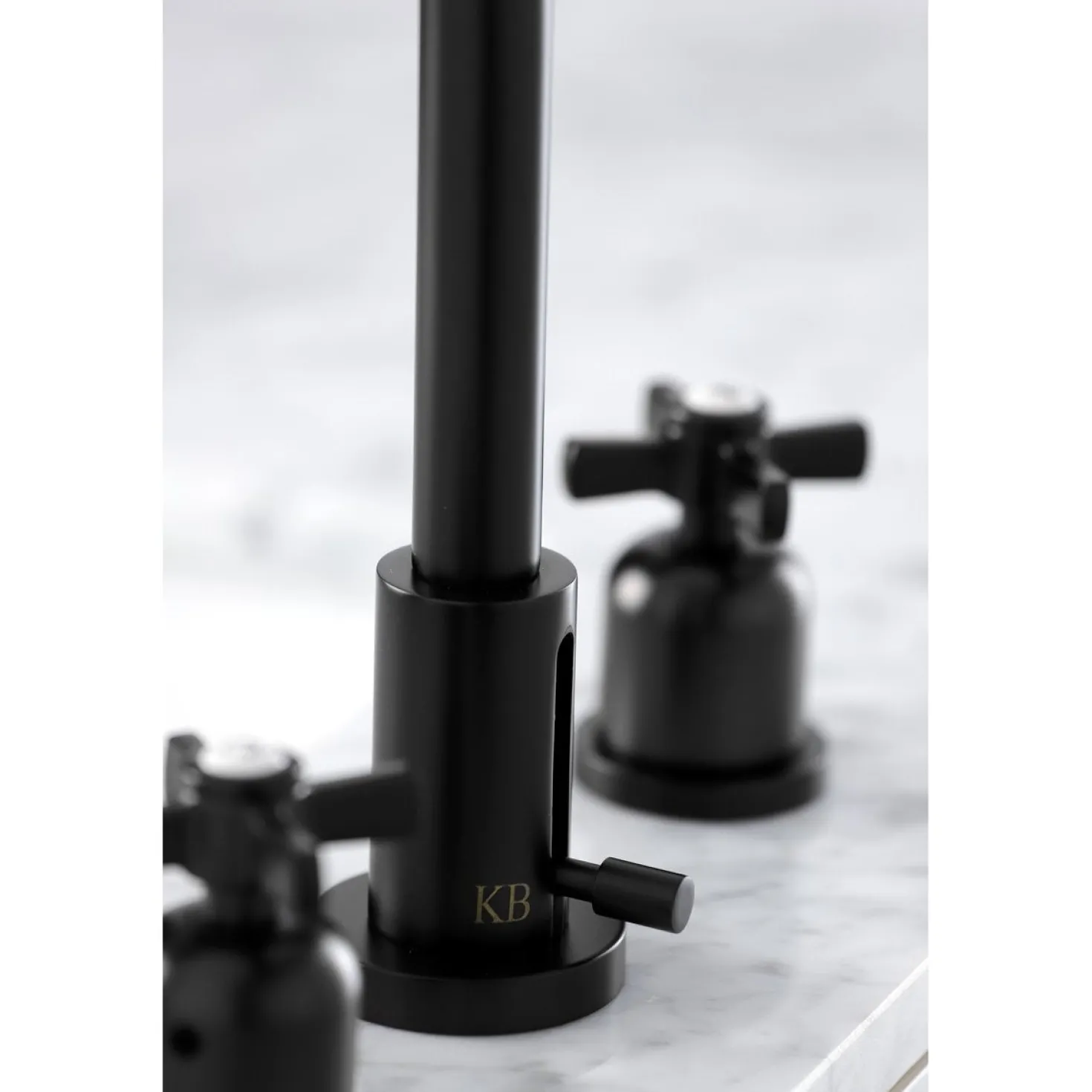 Kingston Brass Millennium Widespread Bathroom Faucet with Brass Pop-Up