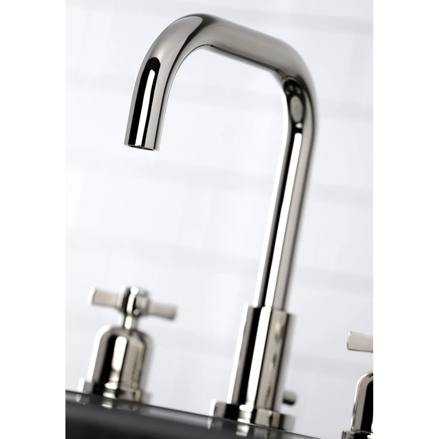 Kingston Brass Millennium Widespread Bathroom Faucet with Brass Pop-Up
