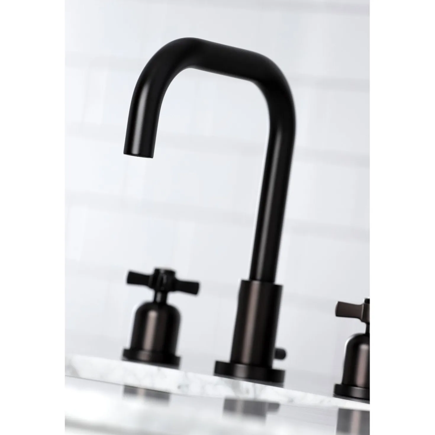 Kingston Brass Millennium Widespread Bathroom Faucet with Brass Pop-Up