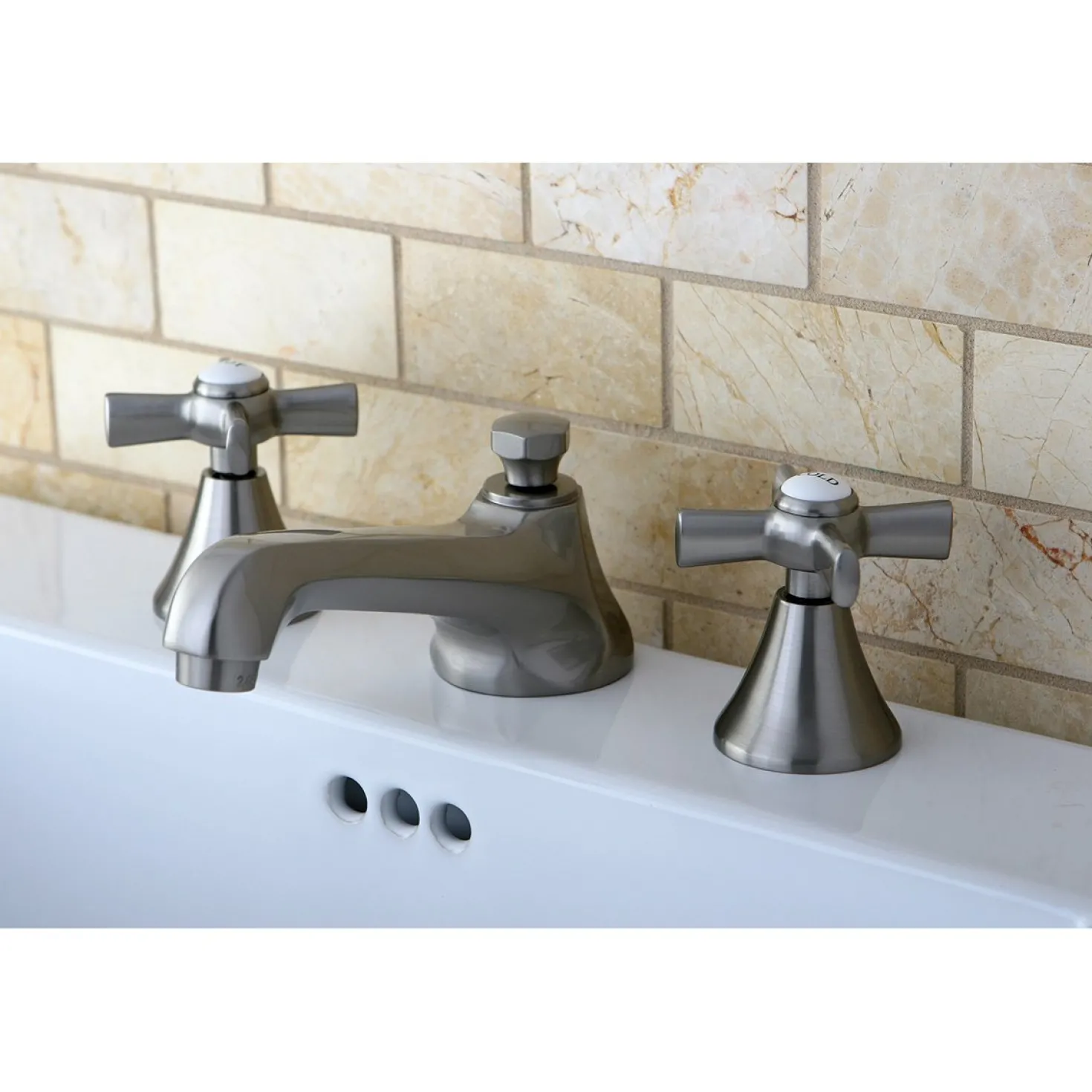 Kingston Brass Millennium 8" Widespread 3-Hole Bathroom Faucet