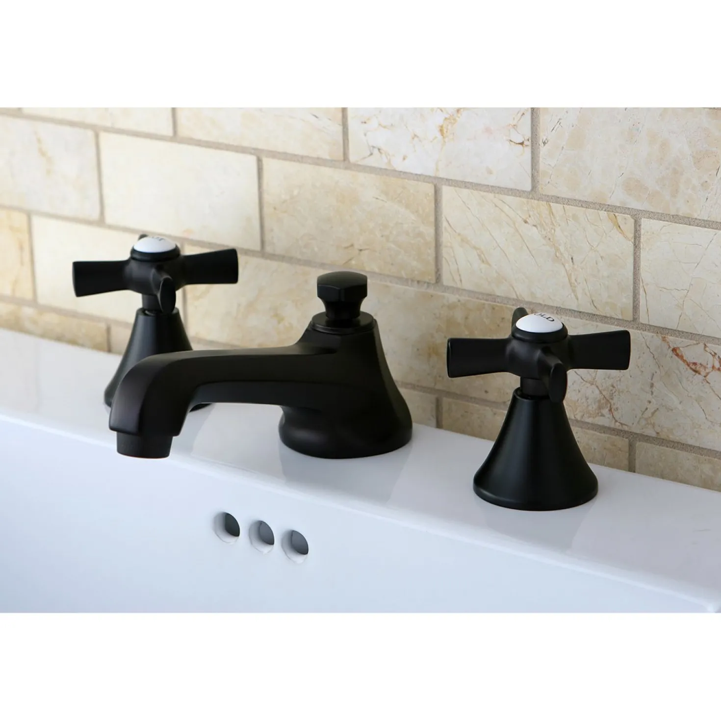 Kingston Brass Millennium 8" Widespread 3-Hole Bathroom Faucet