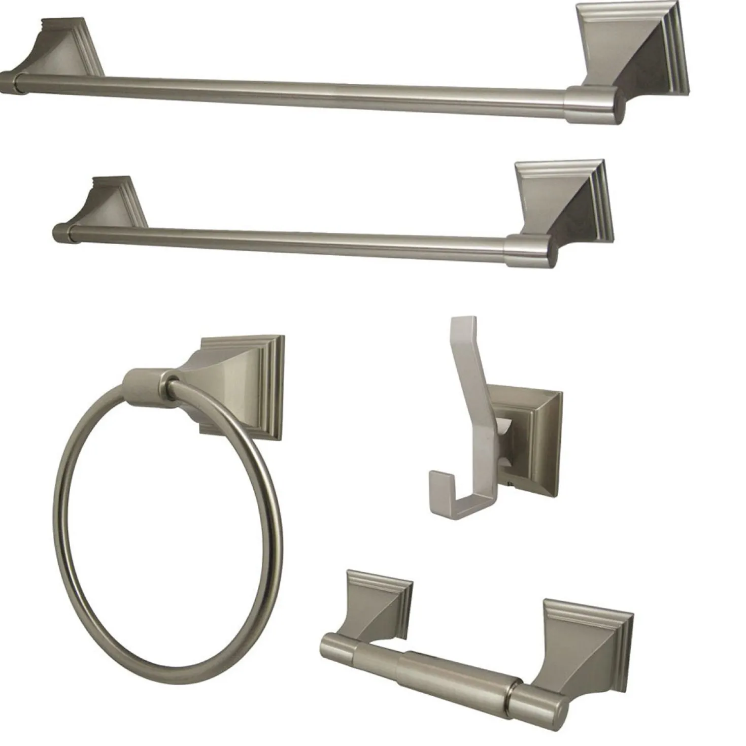 Kingston Brass Monarch Collection 5-Piece Towel Bar Bath Hardware Set