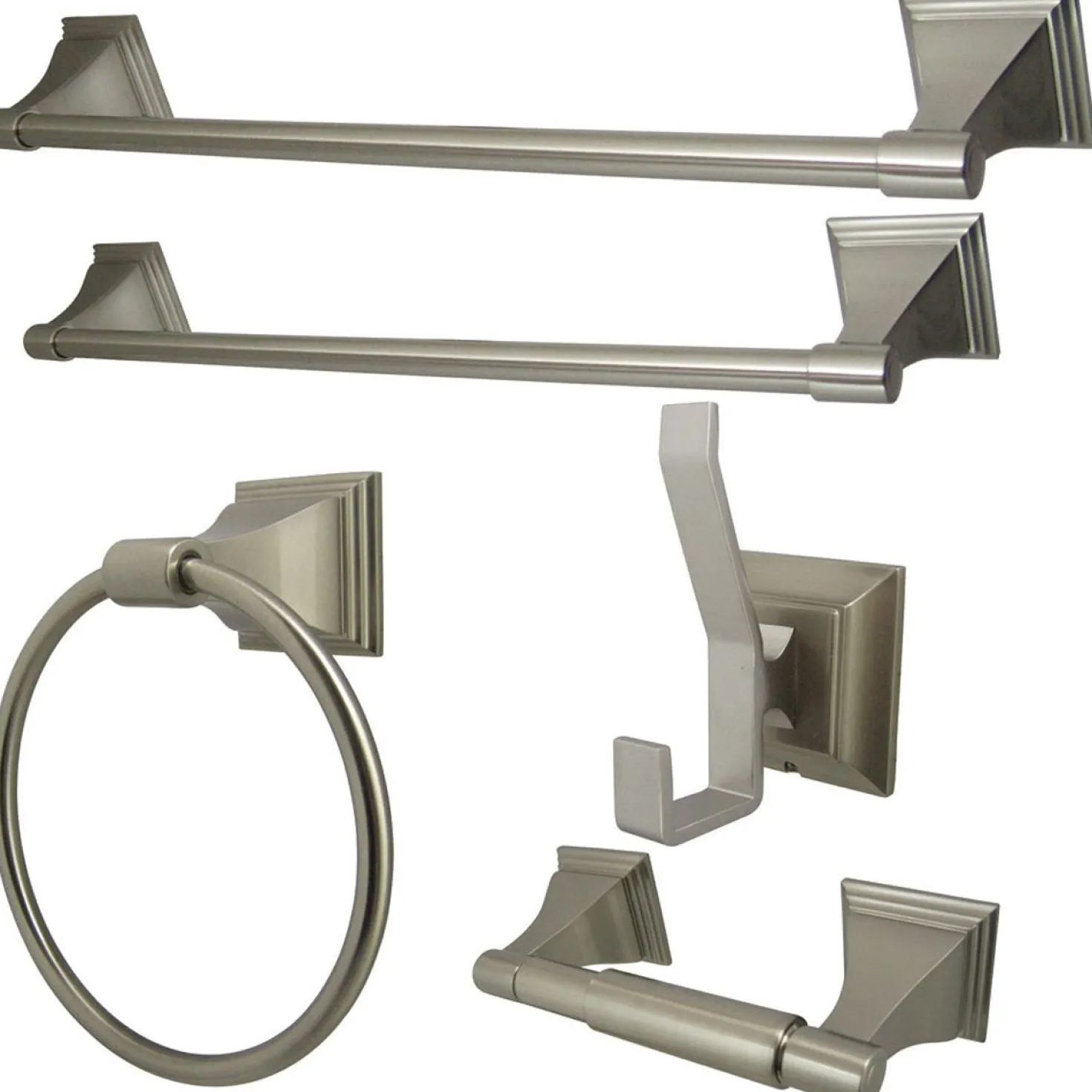 Kingston Brass Monarch Collection 5-Piece Towel Bar Bath Hardware Set