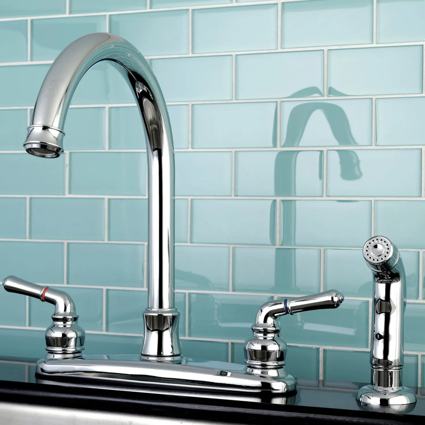 Kingston Brass Naples Centerset Kitchen Faucet