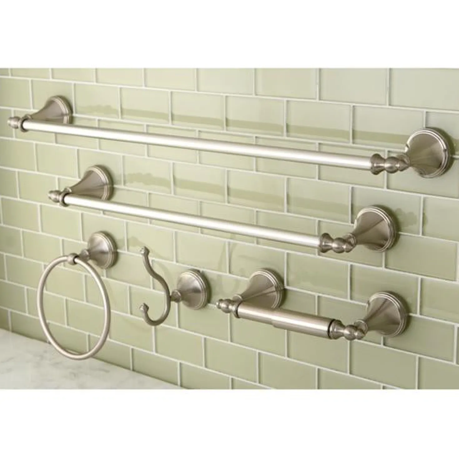 Kingston Brass Naples Collection 5-Piece Towel Bar Bath Hardware Set