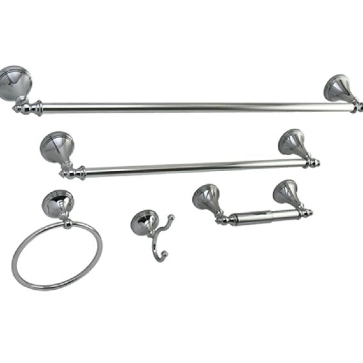 Kingston Brass Naples Collection 5-Piece Towel Bar Bath Hardware Set