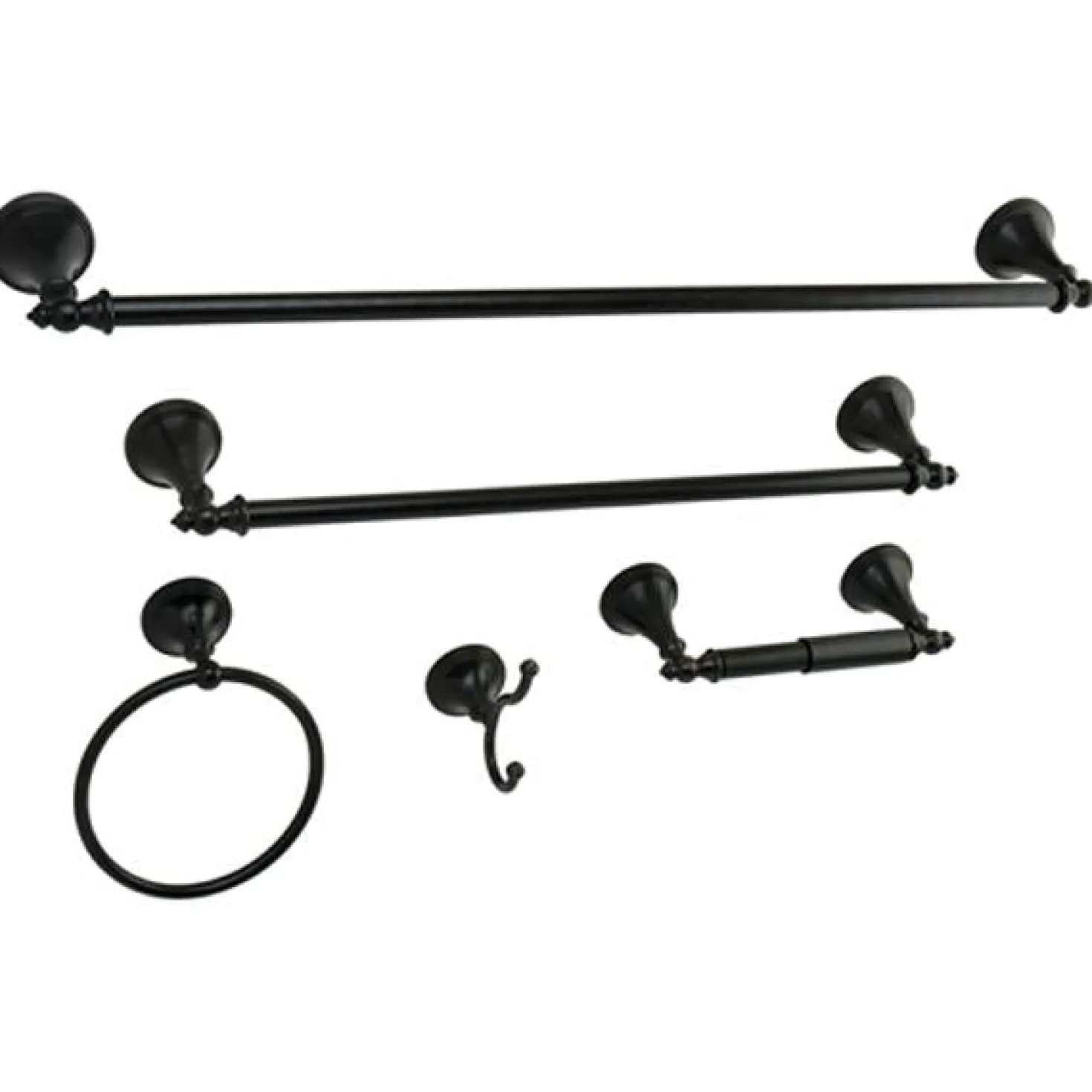 Kingston Brass Naples Collection 5-Piece Towel Bar Bath Hardware Set