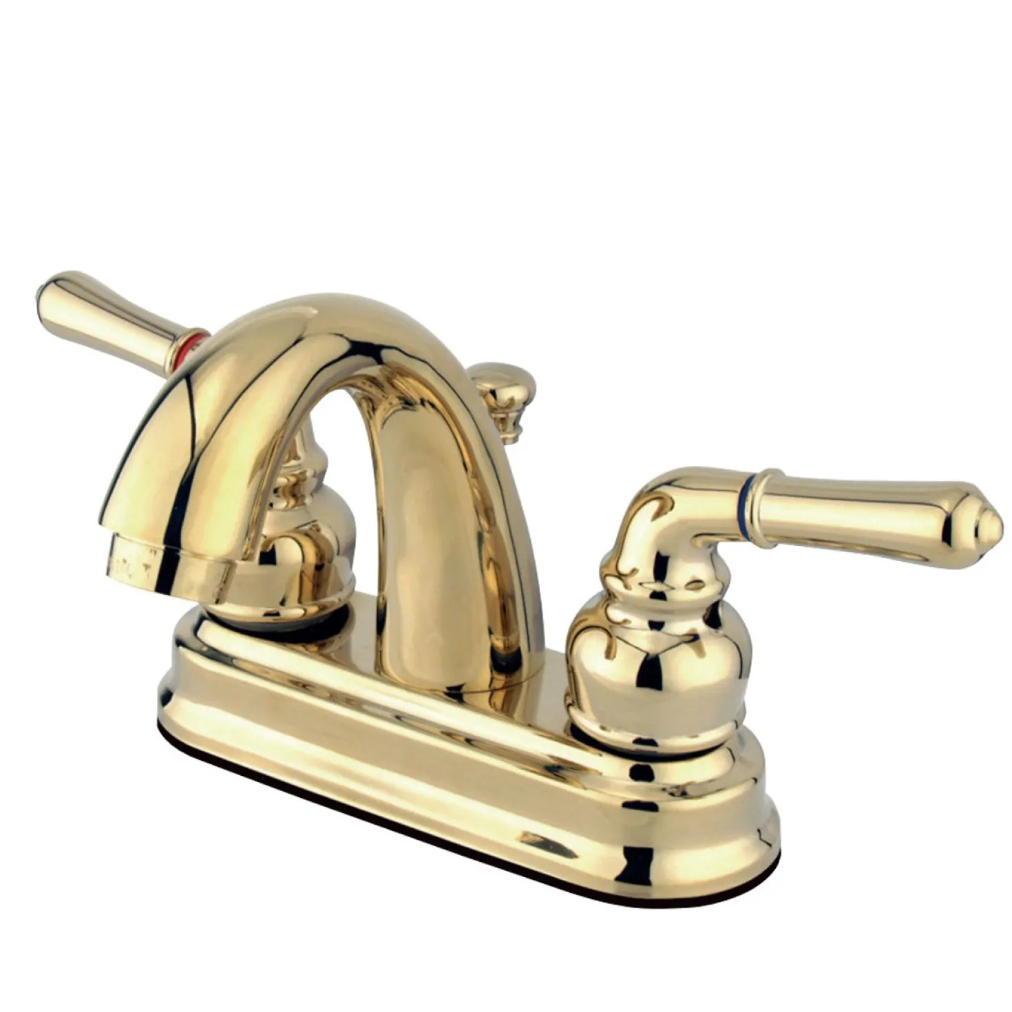 Kingston Brass Naples Deck Mount 4-Inch Centerset Bathroom Faucet