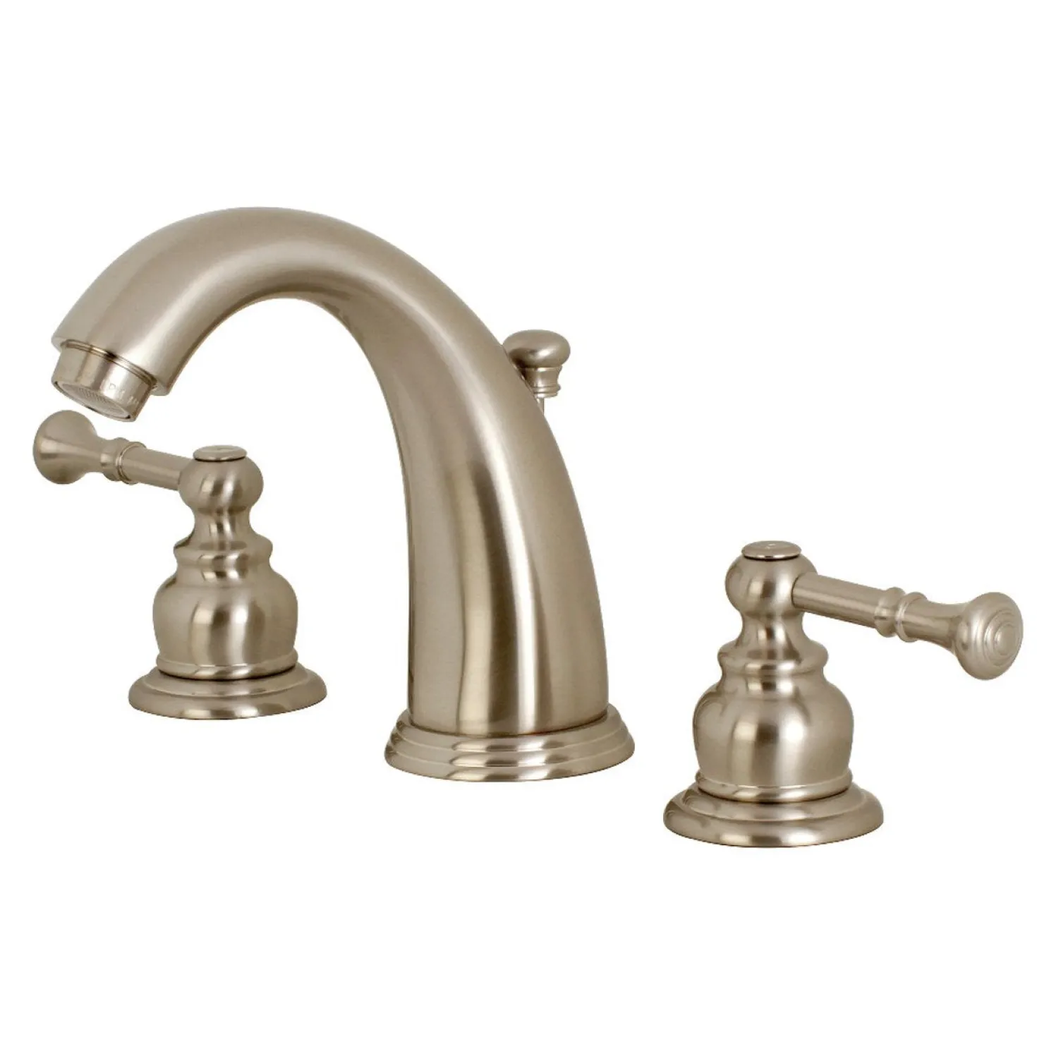 Kingston Brass Naples Deck Mount Widespread Bathroom Faucet
