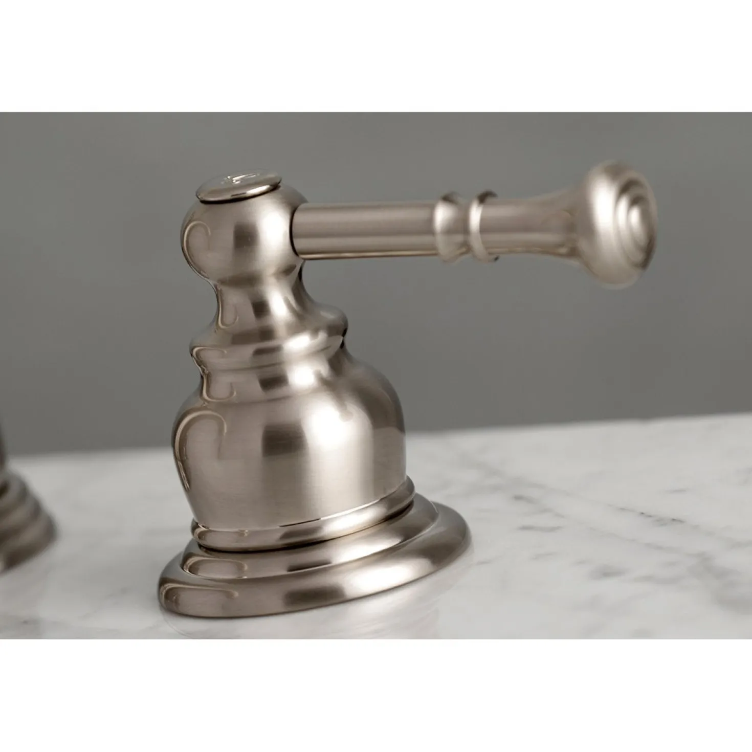 Kingston Brass Naples Deck Mount Widespread Bathroom Faucet