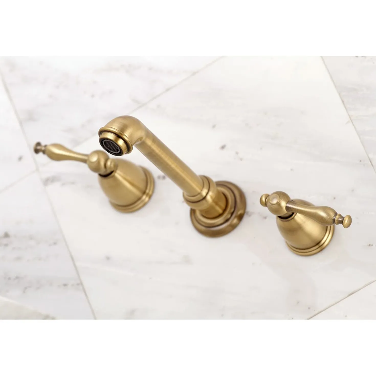 Kingston Brass Naples 2-Handle Wall Mount Roman Tub Faucet