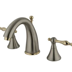 Kingston Brass Naples 3-Hole 8-Inch Widespread Bathroom Faucet