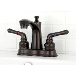 Kingston Brass Naples 4-Inch Centerset Bathroom Faucet