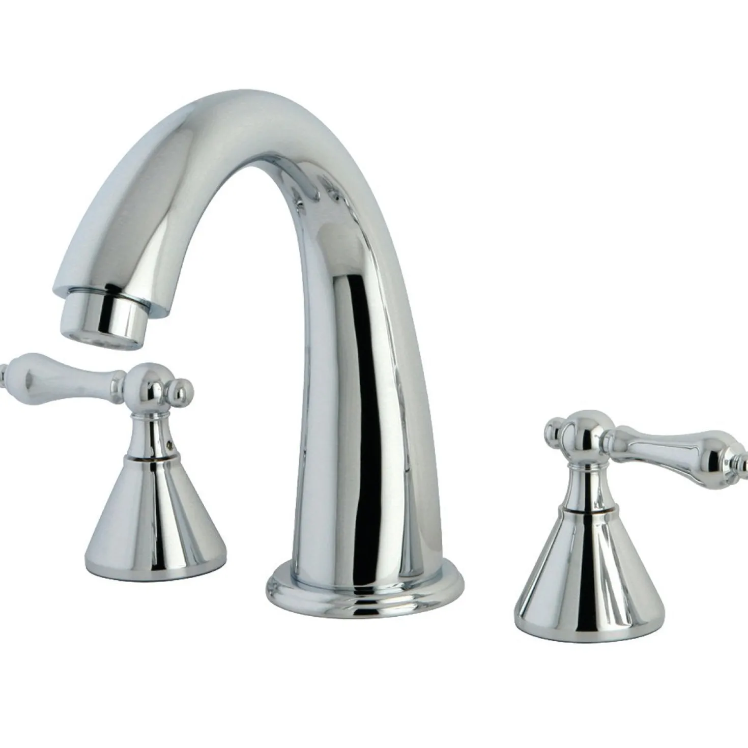 Kingston Brass Naples Roman Tub Faucet in Polished Chrome