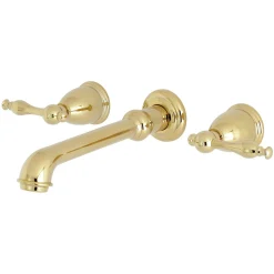 Kingston Brass Naples Two-Handle Wall Mount Bathroom Faucet