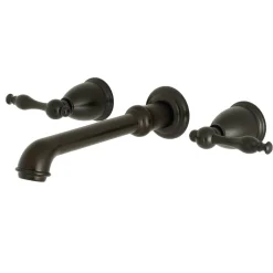 Kingston Brass Naples Two-Handle Wall Mount Bathroom Faucet