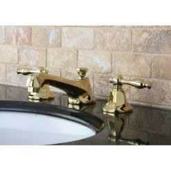 Kingston Brass Naples Two Handle Deck Mount Three Hole 8