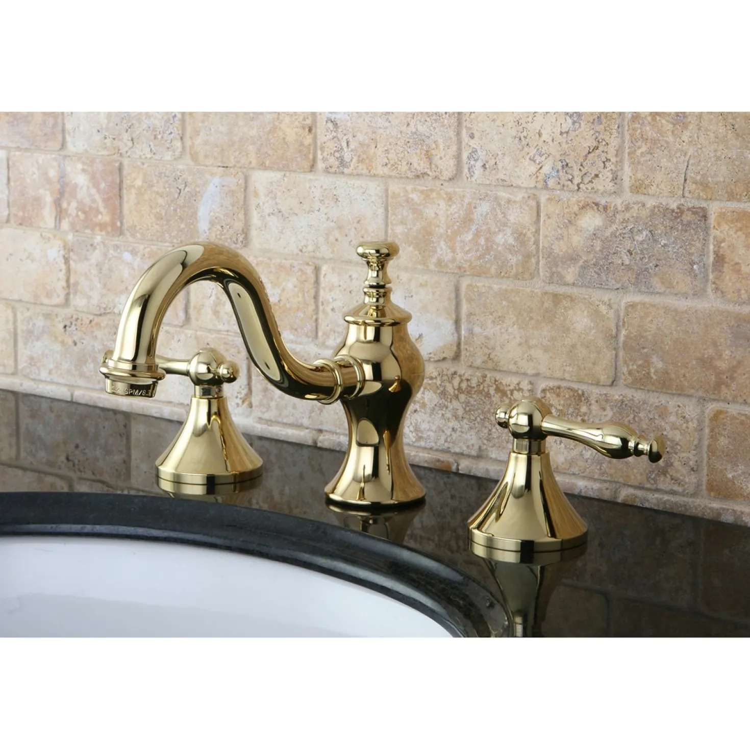 Kingston Brass Naples 8" Widespread Bathroom Faucet