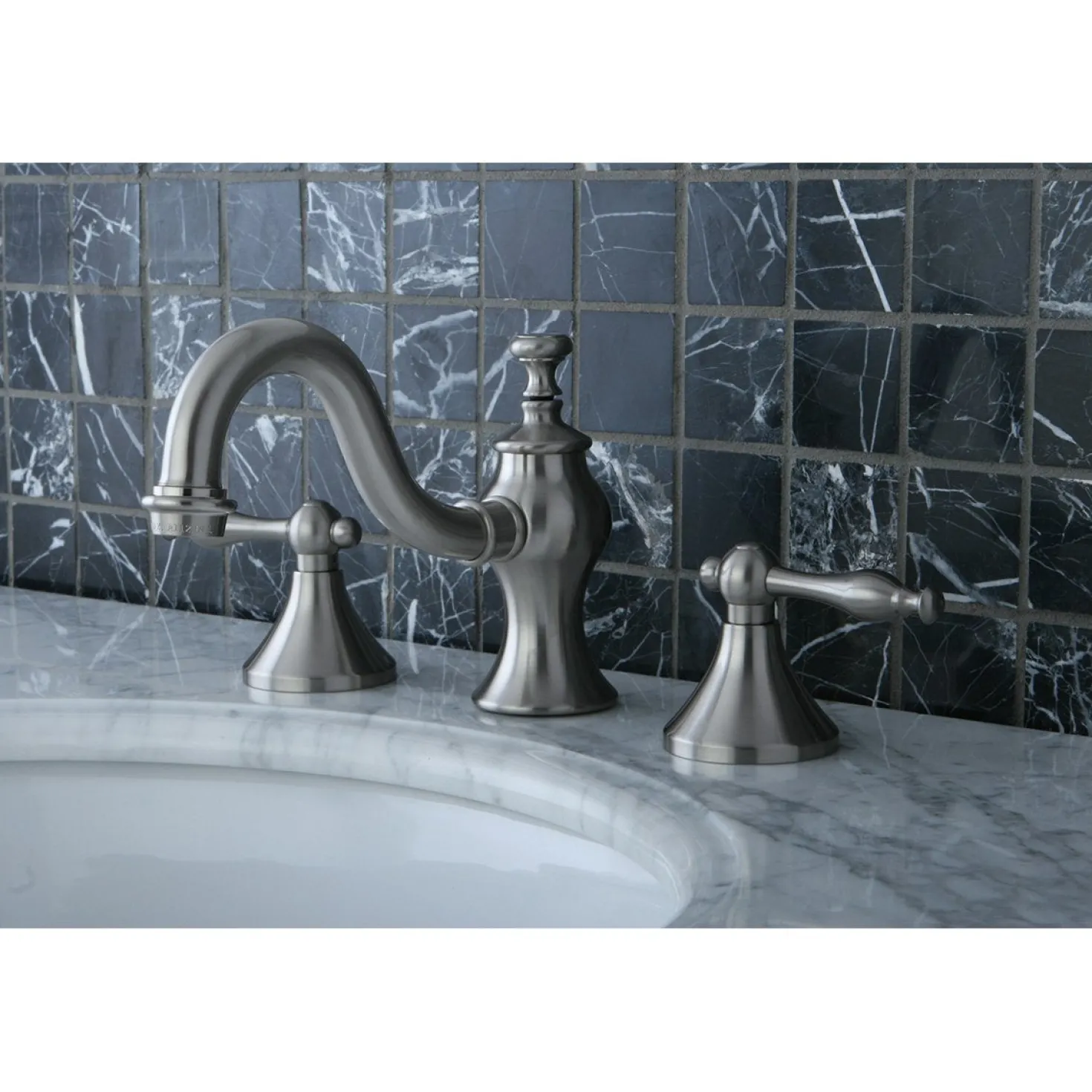 Kingston Brass Naples 8" Widespread Bathroom Faucet