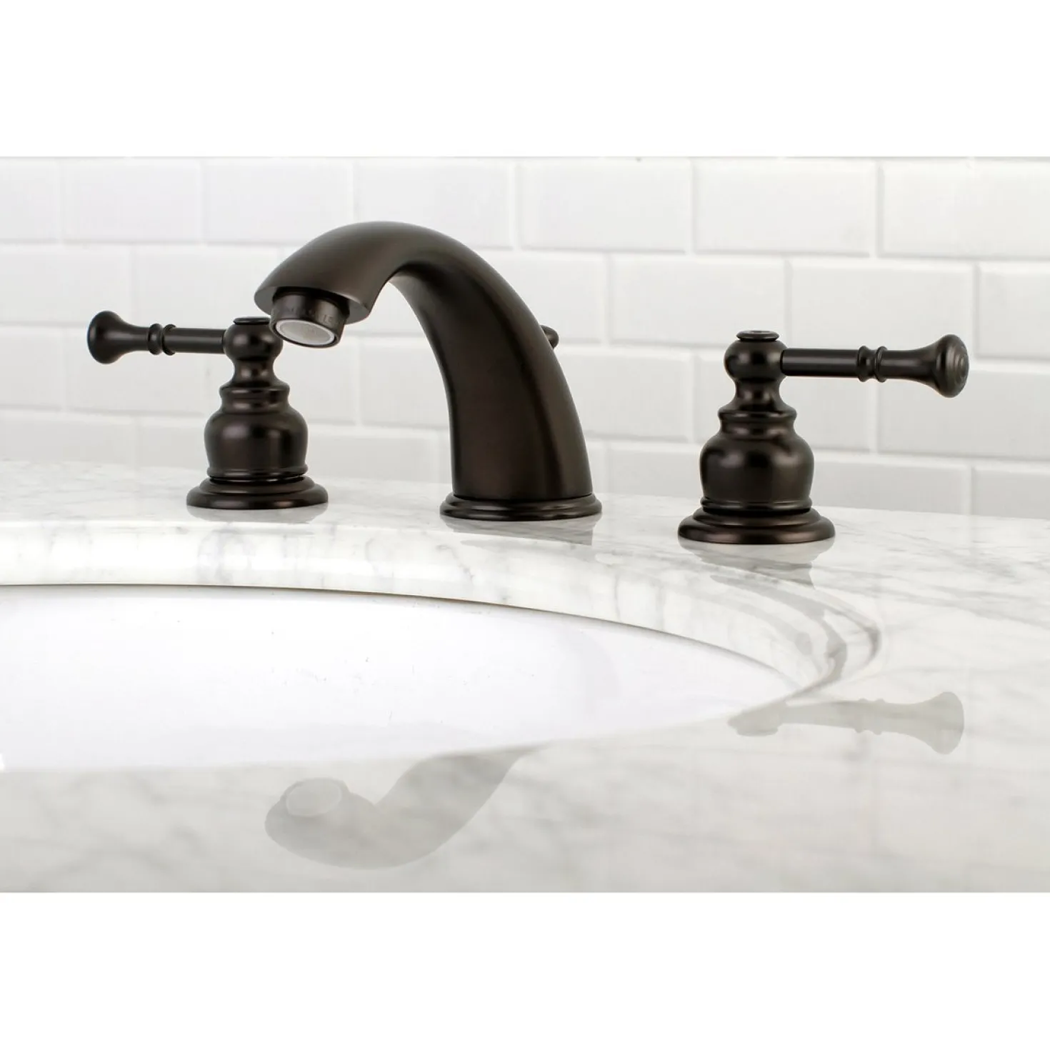 Kingston Brass Naples Widespread Bathroom Faucet