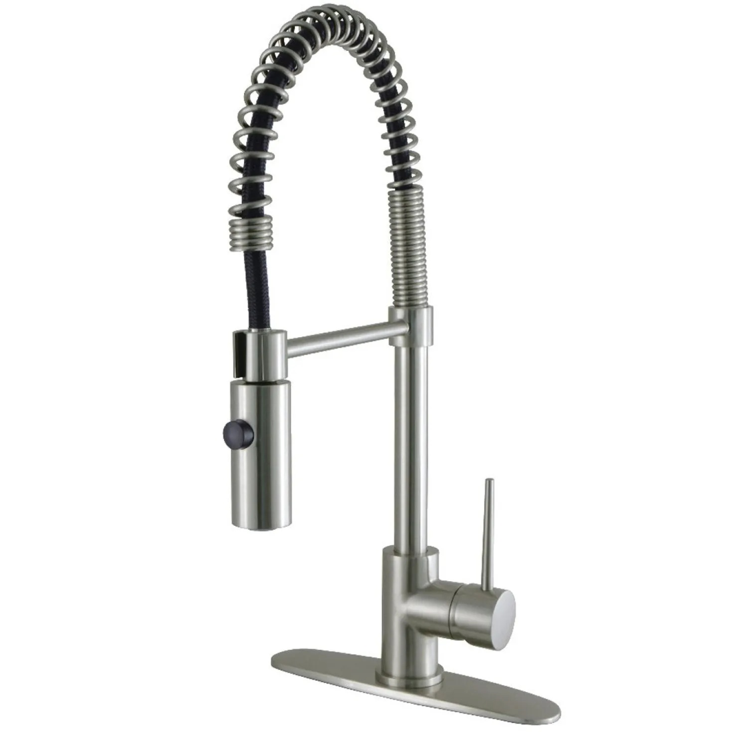 Kingston Brass New York Gourmetier Single-Handle Pull-Down Kitchen Faucet