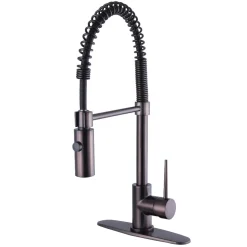 Kingston Brass New York Gourmetier Single-Handle Pull-Down Kitchen Faucet