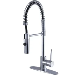 Kingston Brass New York Gourmetier Single-Handle Pull-Down Kitchen Faucet