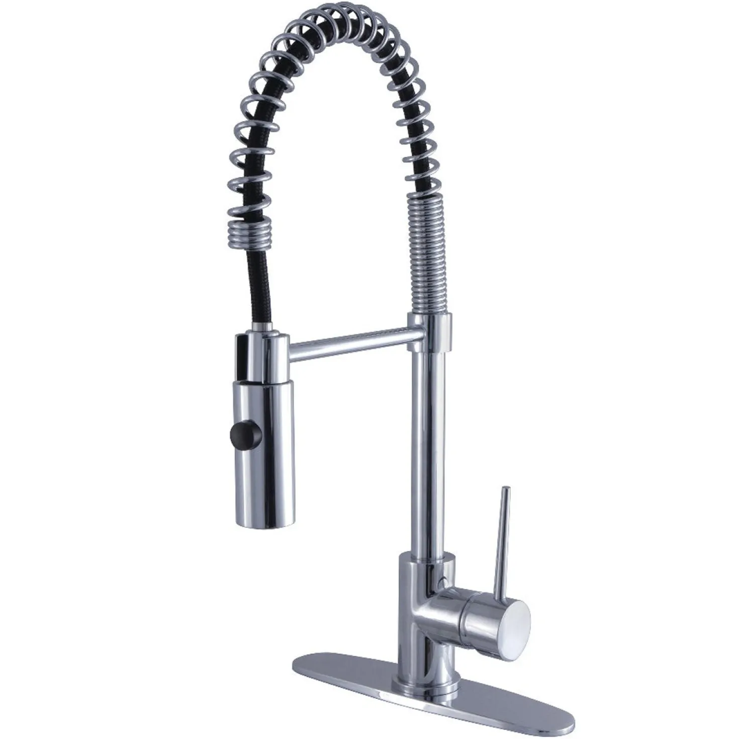 Kingston Brass New York Gourmetier Single-Handle Pull-Down Kitchen Faucet