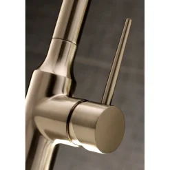 Kingston Brass New York Gourmetier Deck Mount Single-Handle Pull-Down Kitchen Faucet