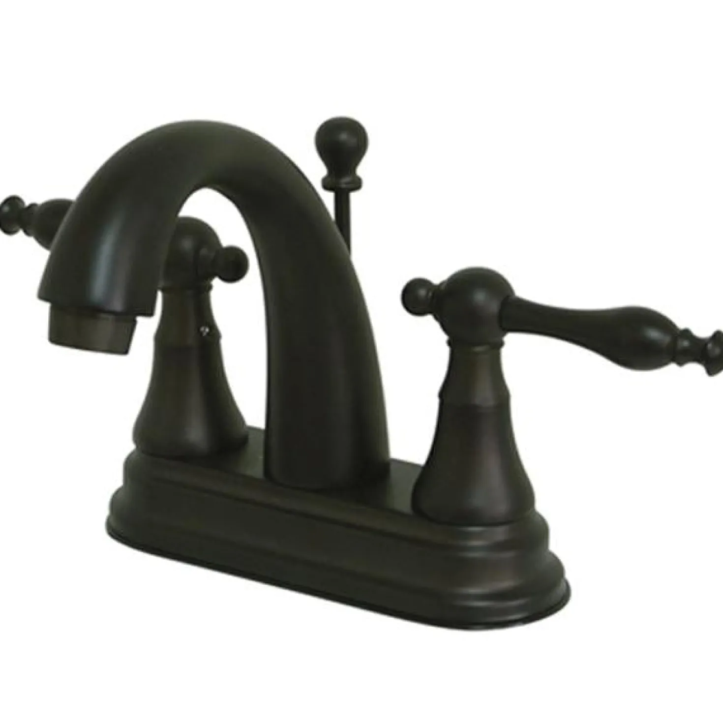 Kingston Brass Normandy Two Handle 4" Centerset Lavatory Faucet with Brass Pop-up
