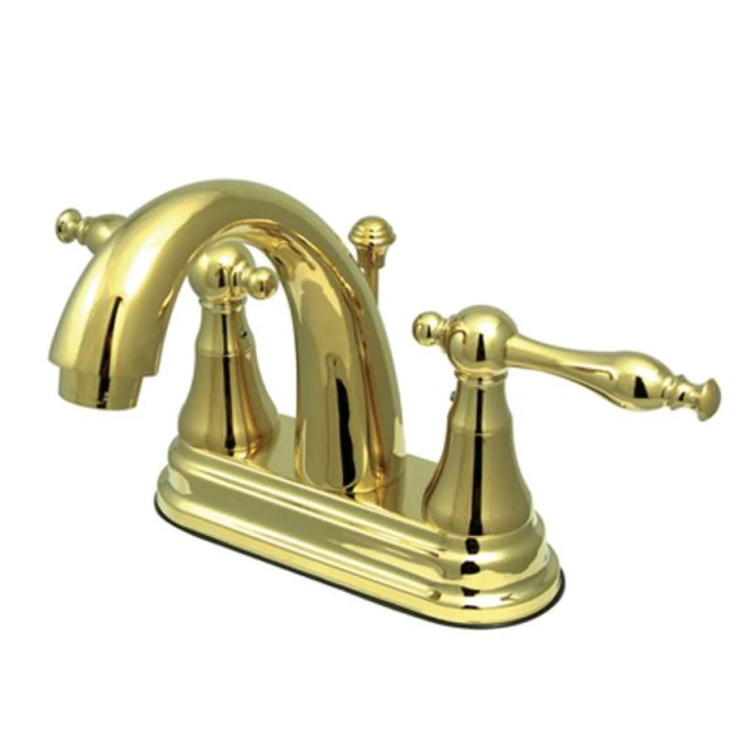 Kingston Brass Normandy Two Handle 4" Centerset Lavatory Faucet with Brass Pop-up