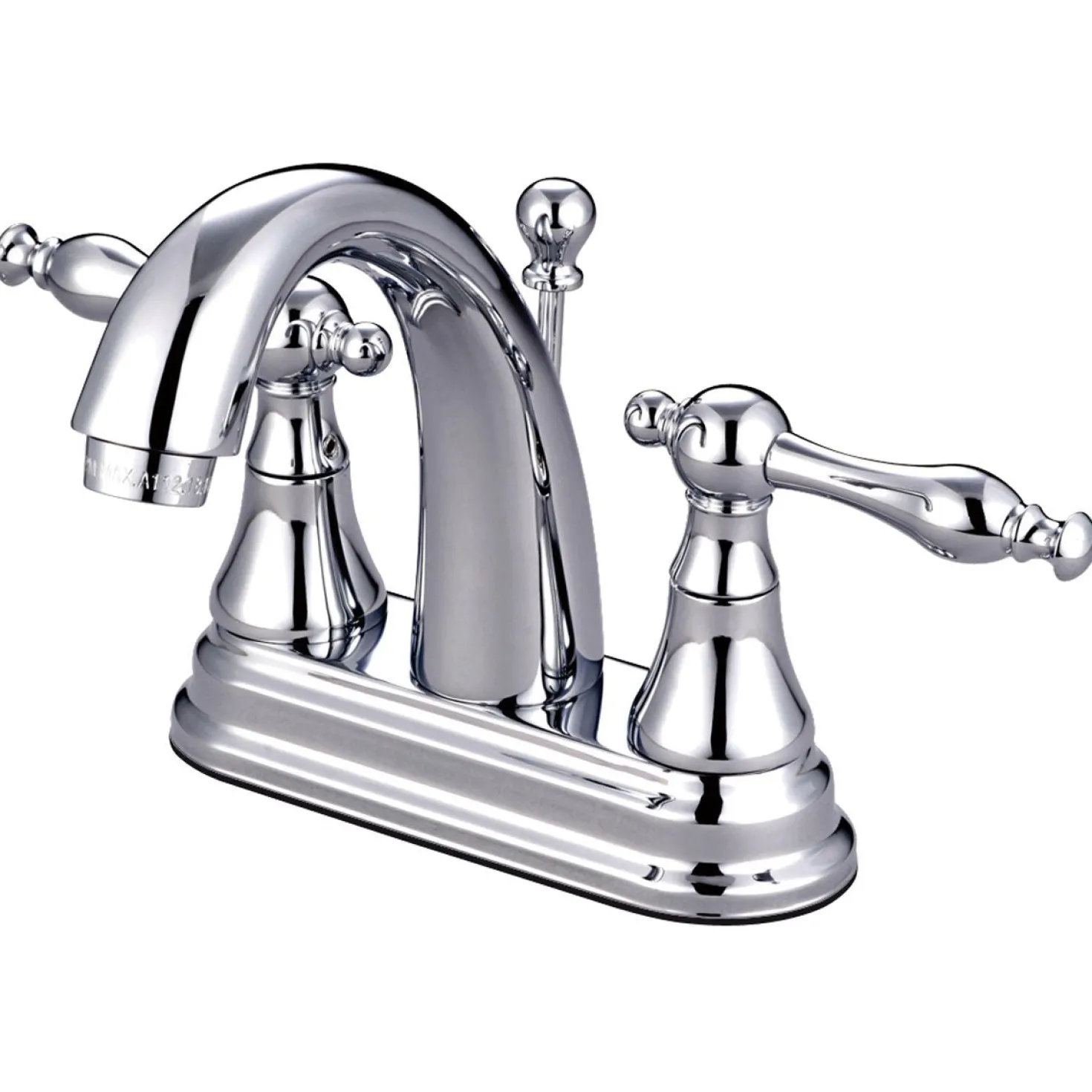 Kingston Brass Normandy Two Handle 4" Centerset Lavatory Faucet with Brass Pop-up