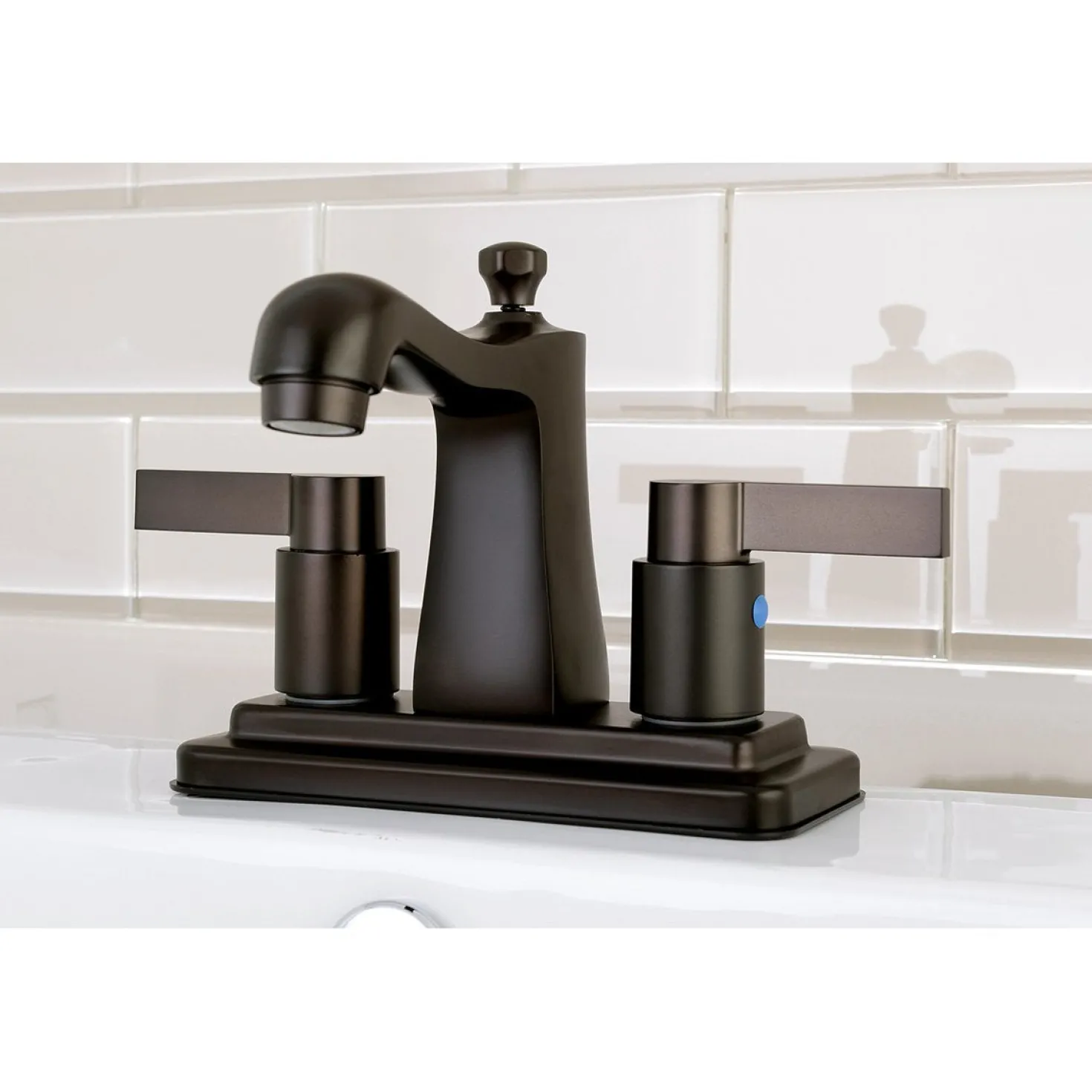 Kingston Brass NuvoFusion 4" Centerset Bathroom Faucet