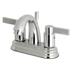Kingston Brass NuvoFusion Deck Mount 4-Inch Centerset Bathroom Faucet
