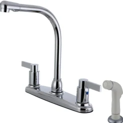 Kingston Brass NuvoFusion 8-Inch Center High-Arch Kitchen Faucet